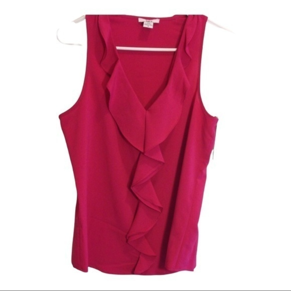 BARIII  New sleeveless top in fuchsia Sz S